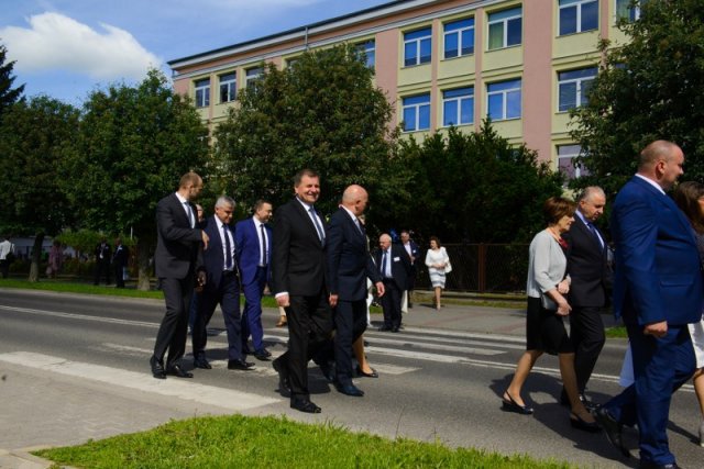Przemarsz uczestników Jubileuszu 100-lecia Jagiełły